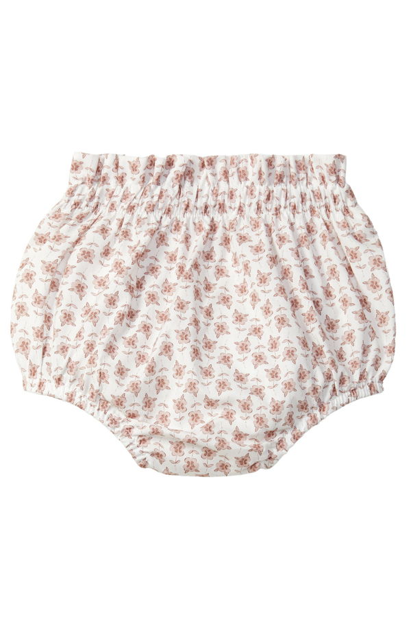 KIDS Snug Baby Bloomers Old Rose Pink Floral Print