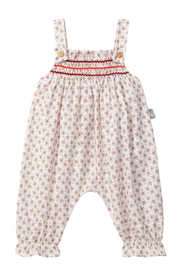 KIDS Snug Baby Floral Print Jumpsuit - Pink