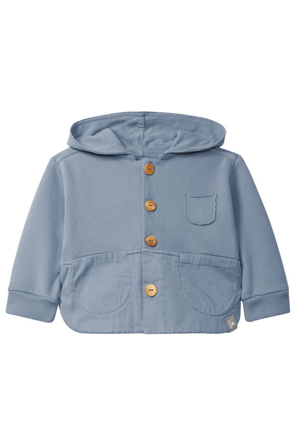 KIDS Snug Plush Hooded Jacket - Indigo Blue
