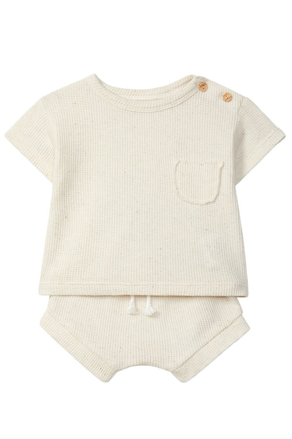 KIDS Snug Baby Two Piece Set - Cream