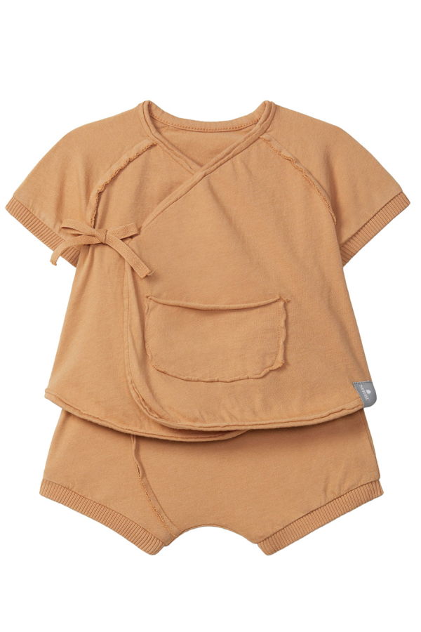 Kids Snug Baby Two Piece Set - Ochre Yellow