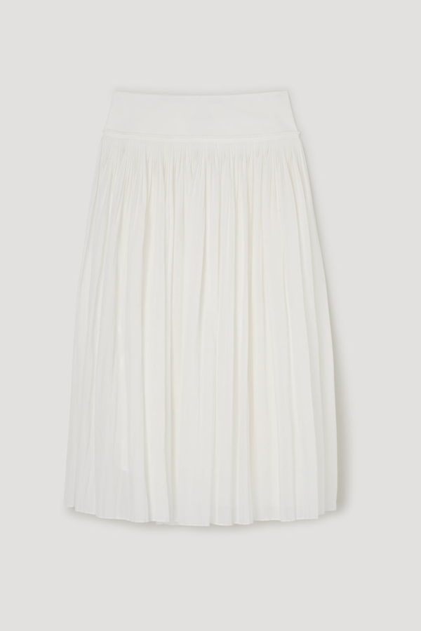 Rohe Pleated Cotton Muslin Skirt