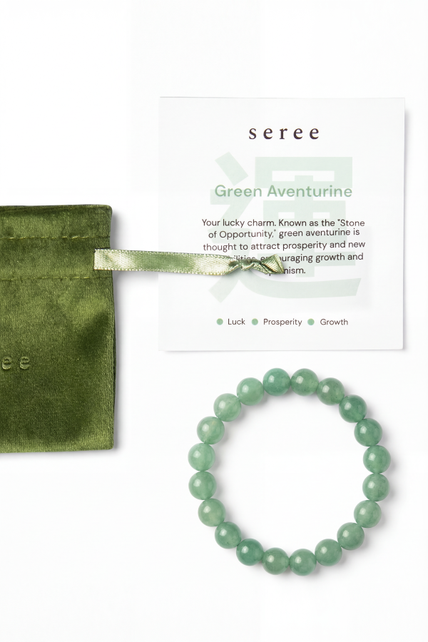 seree Manifest Collection Luck Beaded Bracelet - Green