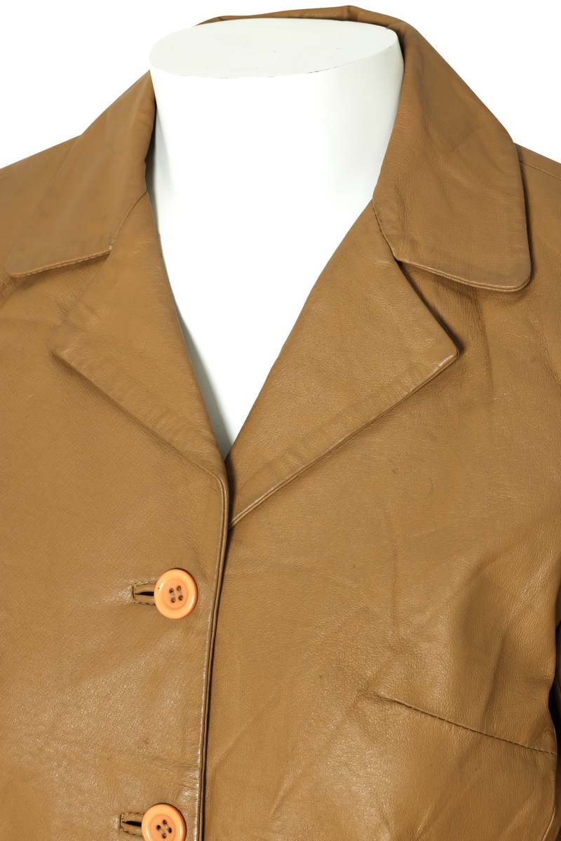 Francisco Cruz Patro (Portugal) 19902000, Leather Coat, Mid-Length, Structured Seaming, Waist-Shaped Panels