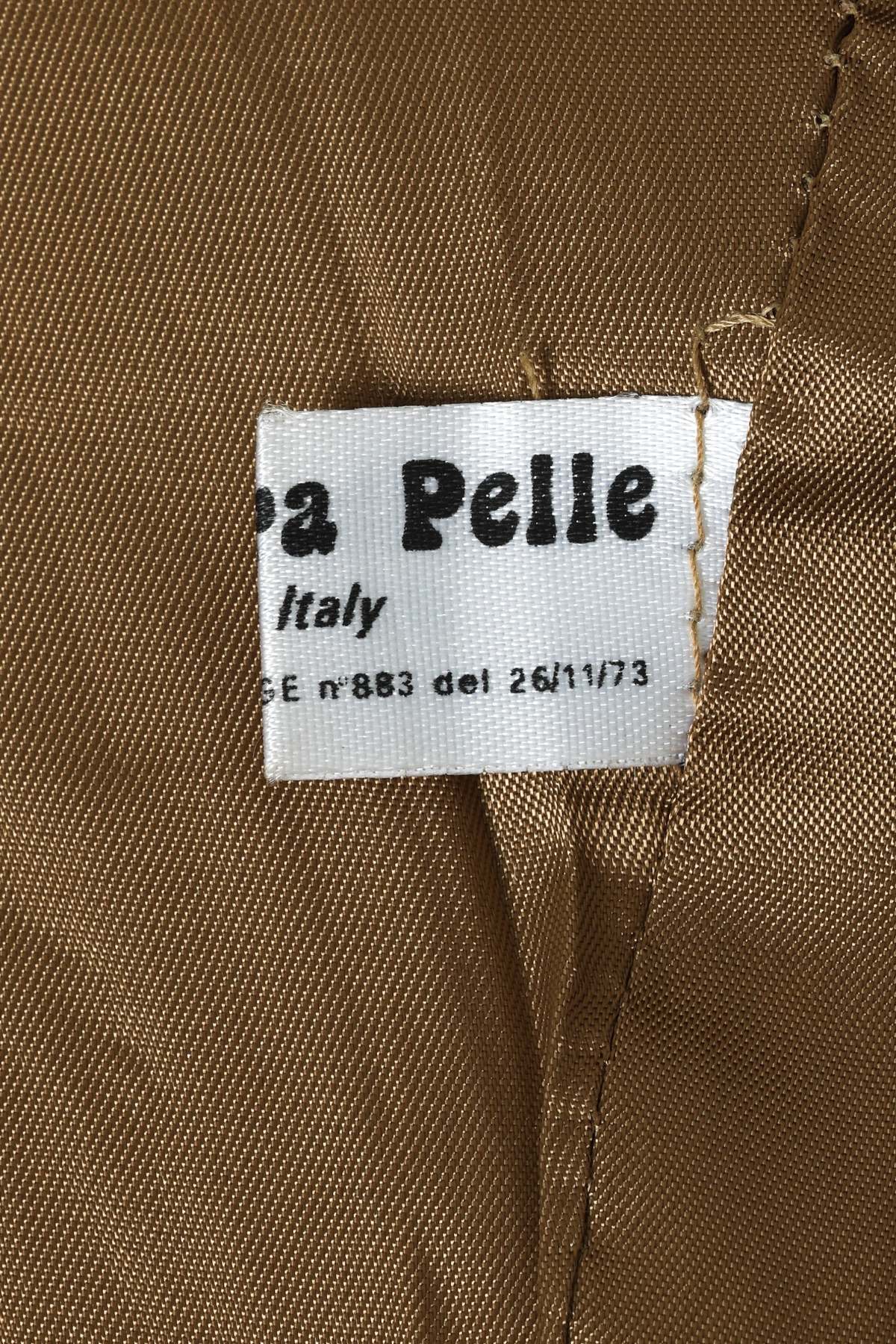 (Unattributed) Late 1990s Lambskin Leather Jacket, Blouson Silhouette, Knit Waistband, Italian - Image 4 of 5