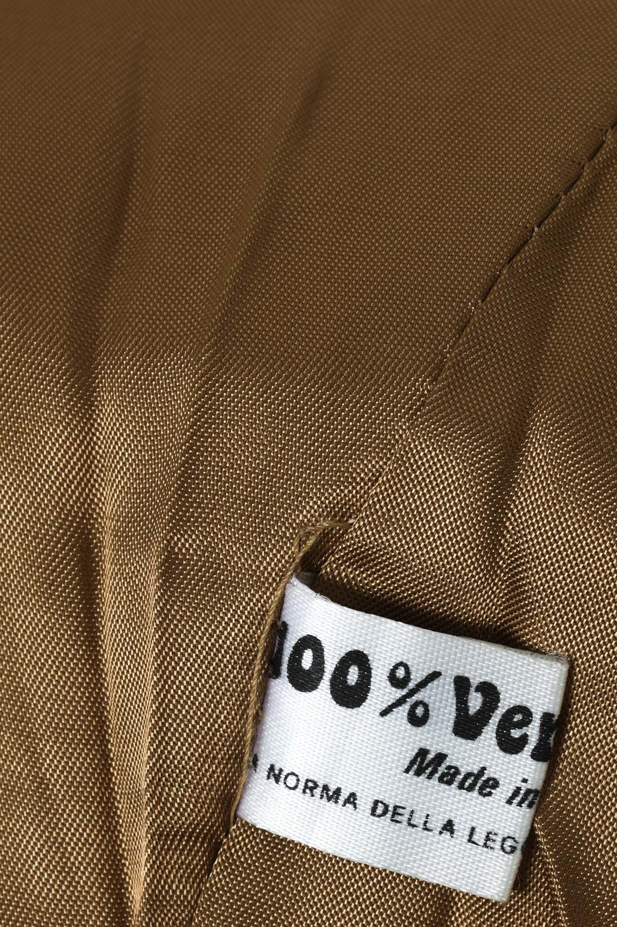 (Unattributed) Late 1990s Lambskin Leather Jacket, Blouson Silhouette, Knit Waistband, Italian - Image 5 of 5