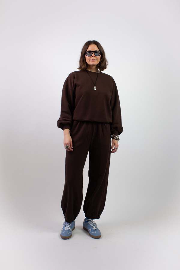 Le Bon Shoppe French Terry Core Sweatshirt - Cocoa Bean