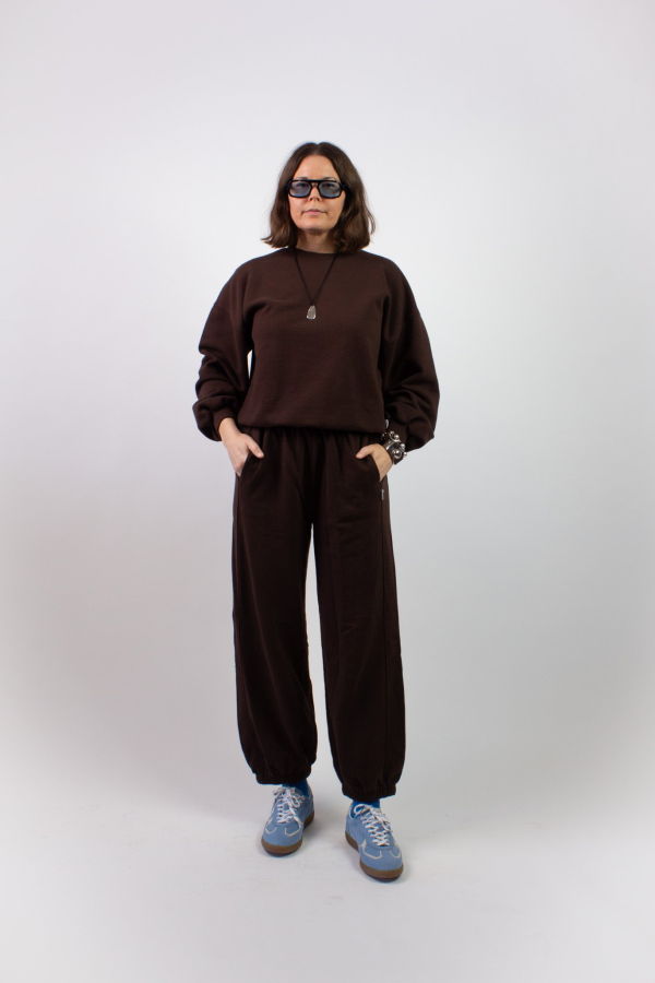 Le Bon Shoppe French Terry Core Sweatshirt - Cocoa Bean