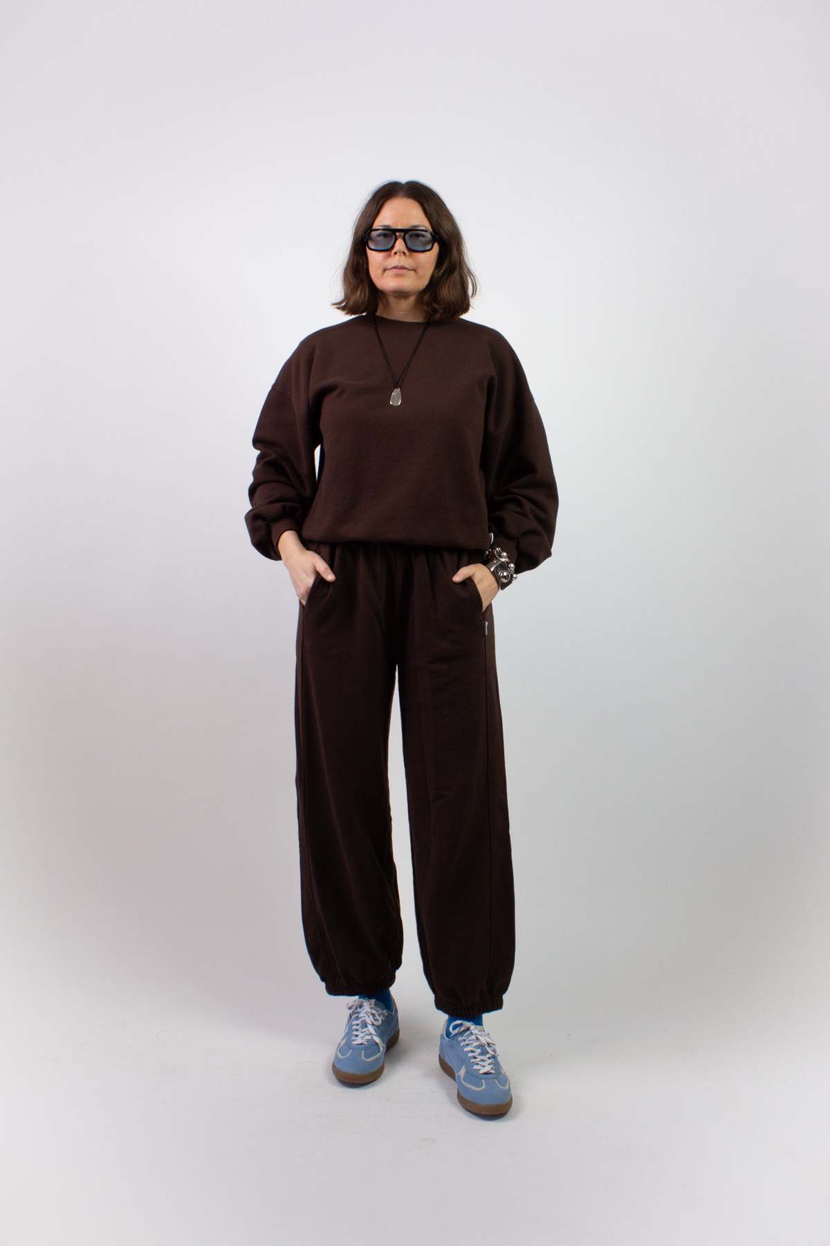 Le Bon Shoppe French Terry Core Sweatshirt - Cocoa Bean - Image 2 of 5