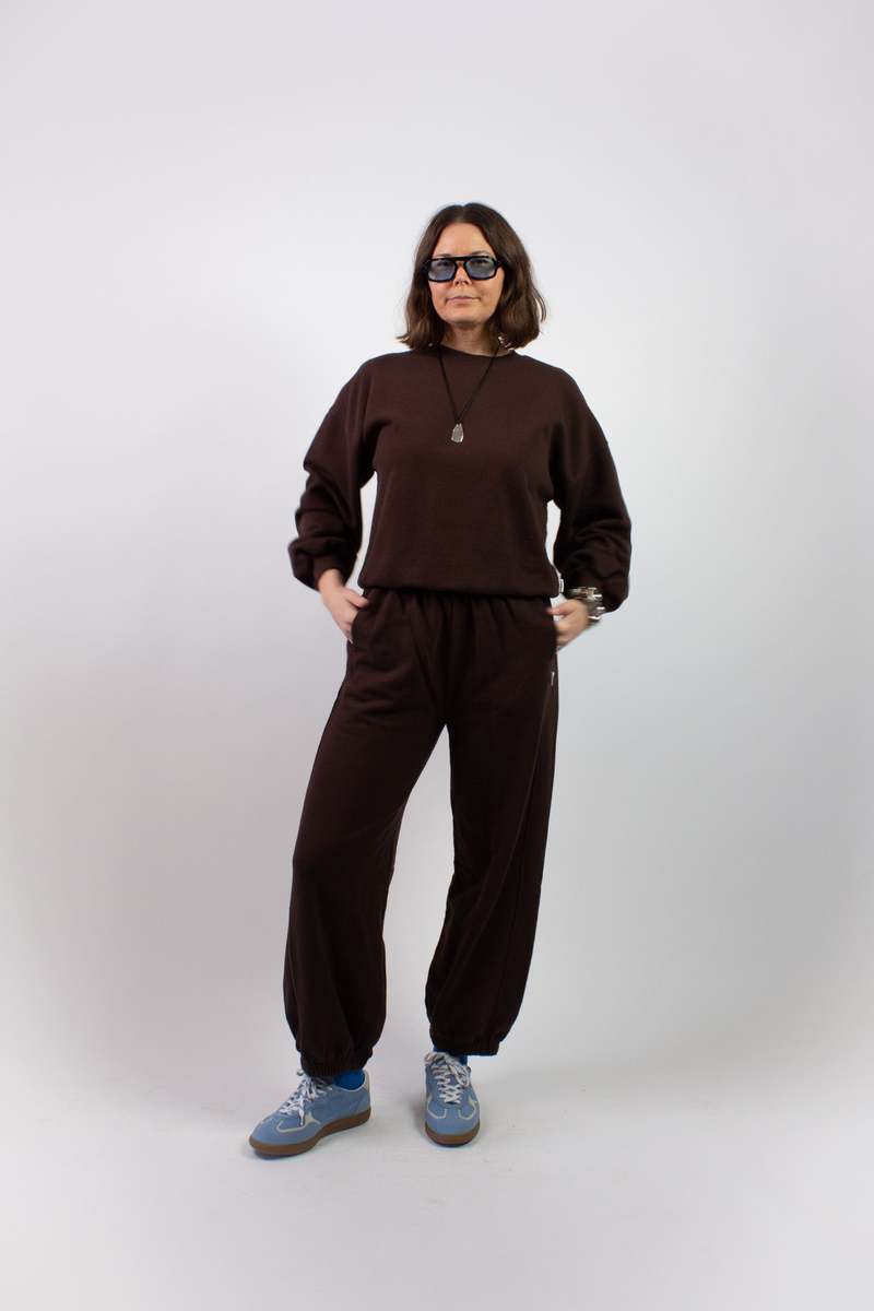Le Bon Shoppe French Terry Core Sweatshirt - Cocoa Bean