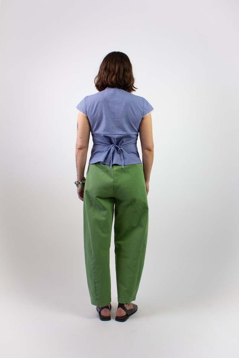 A Bronze Age Gia Top - Ocean Gingham