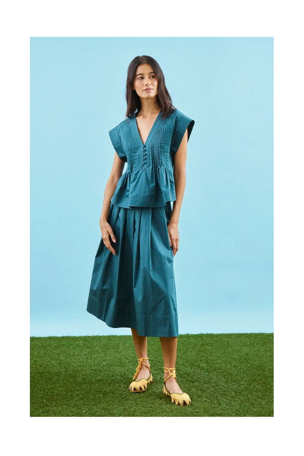 Hunter Bell Lola Top - Petrol Green