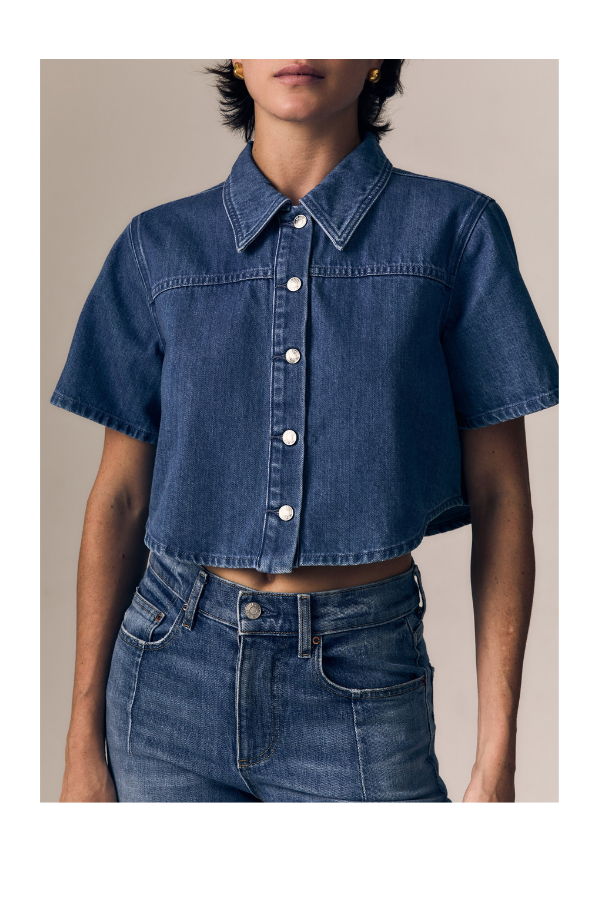 Le Jean Short Sleeve Swing Shirt
