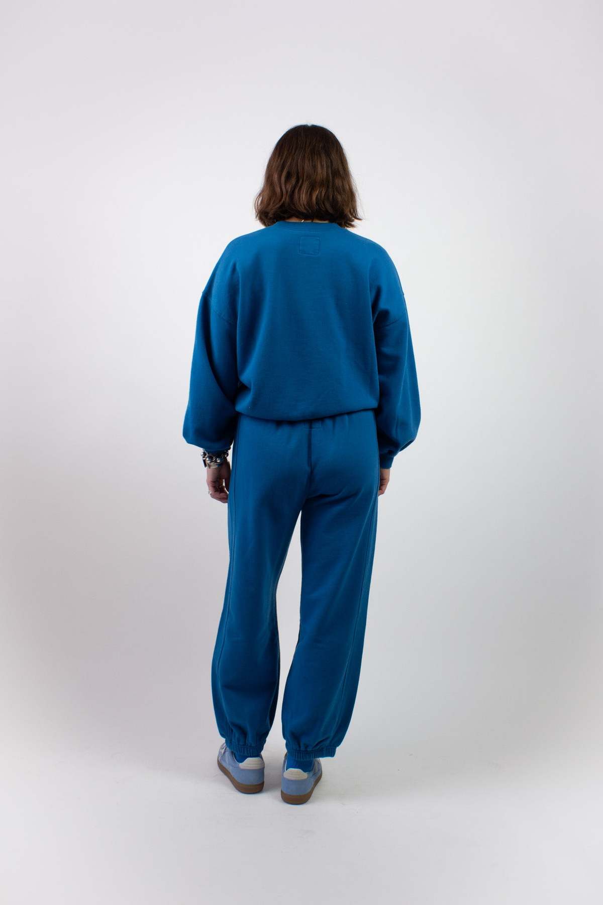 Le Bon Shoppe French Terry Balloon Pants - Teal Blue - Image 4 of 4