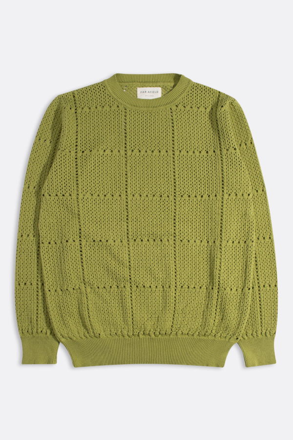 Far Afield Crochet Crewneck Sweater