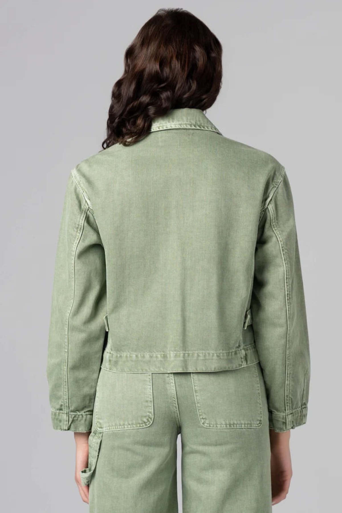 BLANK NYC Vibe Check Jacket - Light Olive - Image 4 of 5