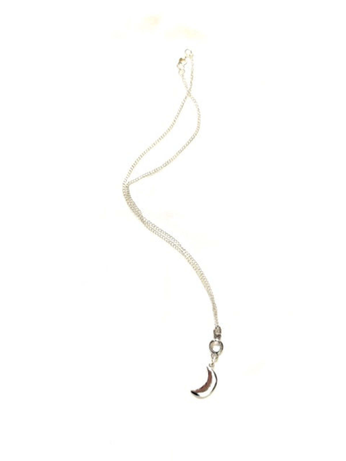 Armor & Arrows Moon Necklace - Silver Plated - Image 4 of 4