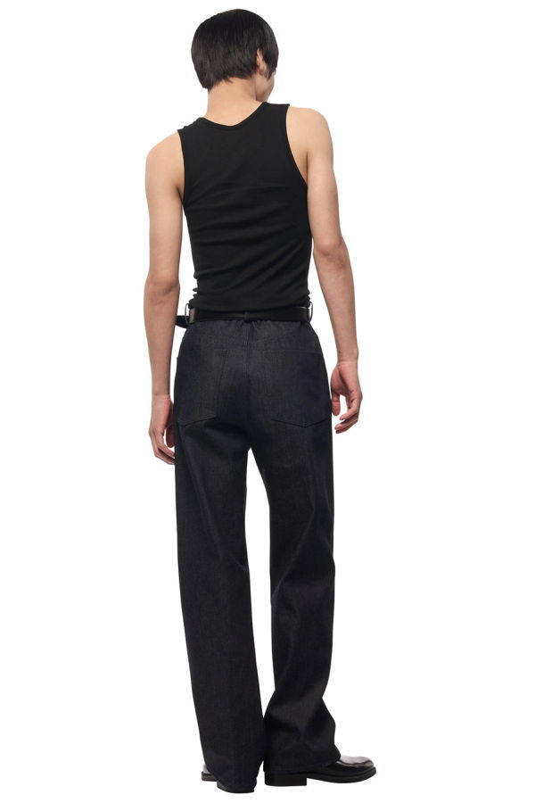 Omar Afridi Cashmere Cotton Denim 5 Pocket Trouser - Indigo