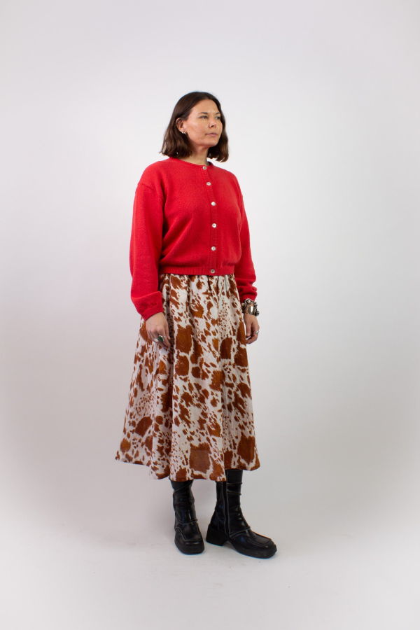 Le Bon Shoppe Cotton Leila Cardigan - Chili