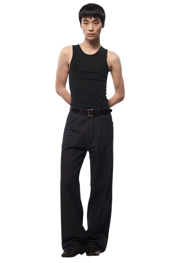 Omar Afridi Raw Denim 5 Pocket Trouser - Indigo