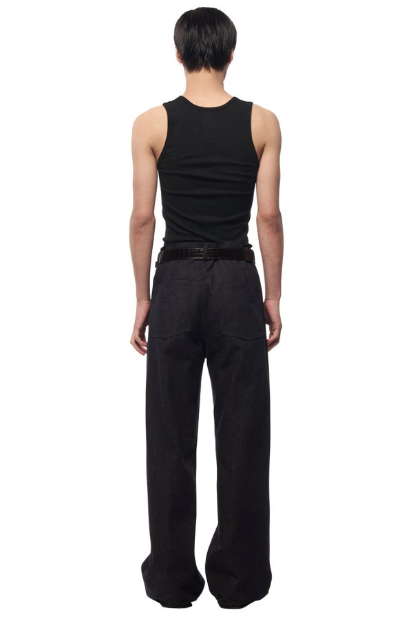 Omar Afridi Raw Denim 5 Pocket Trouser - Indigo