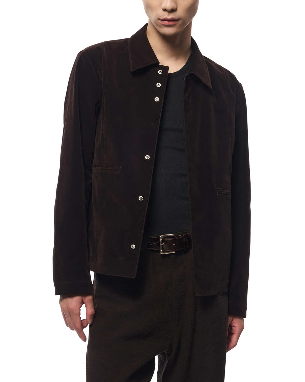 Omar Afridi Flocked Denim Francis Blouson - Purple - Image 3 of 3