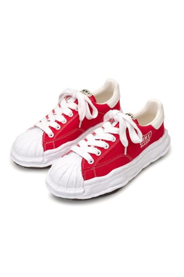 Mihara Yasuhiro Blakey Original Sole Canvas Low-Top Sneaker - Red