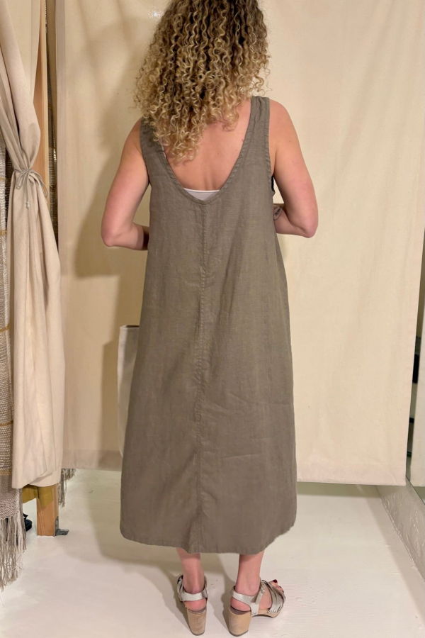 Moss Grey Eleanor Midi 2.0 Dress