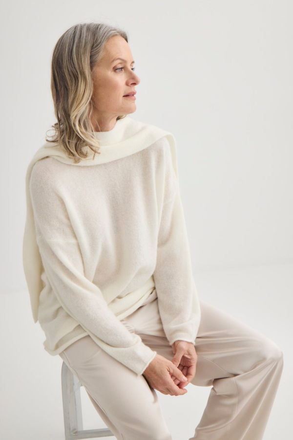 Laing Home Alpaca Sweater with Tie