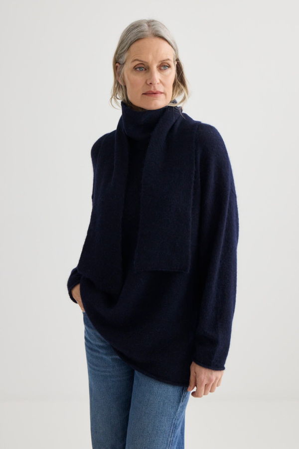 Laing Home Alpaca Sweater with Tie