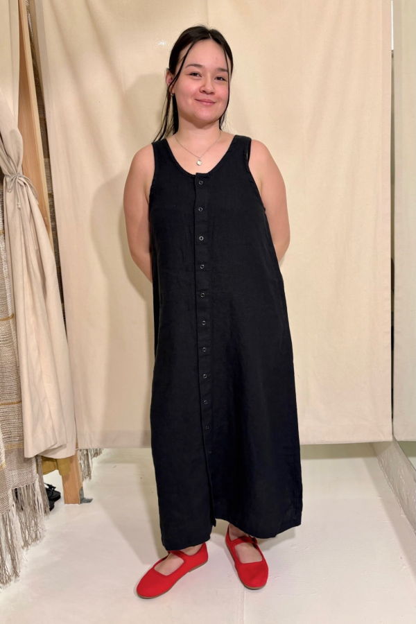 Moss Grey Snappy Eleanor Midi Dress