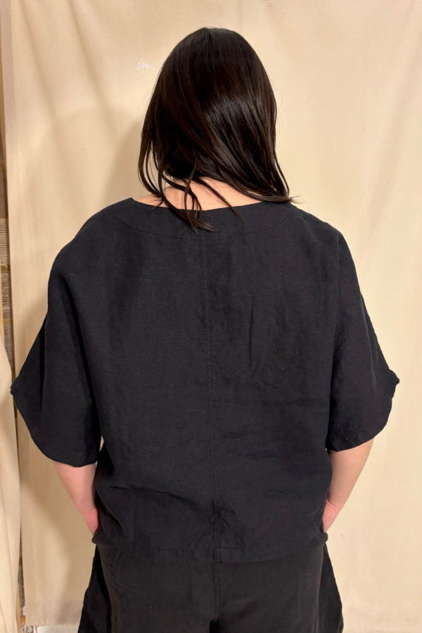 Moss Grey Snappy Greta Top