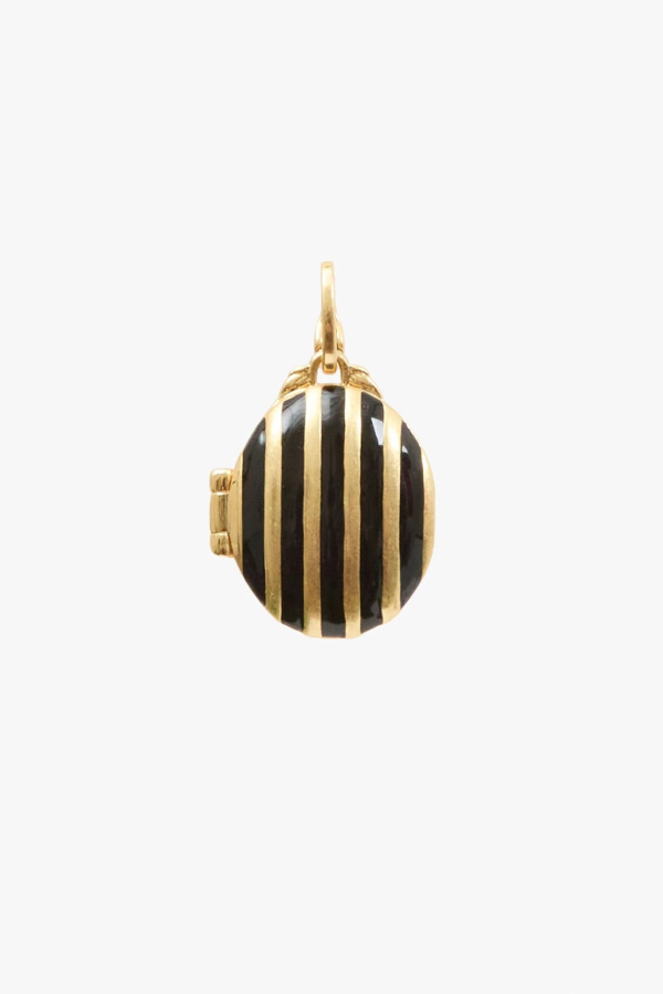Clare V. Striped Locket
