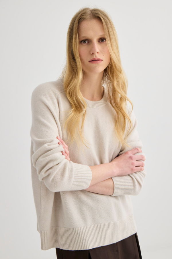 Laing Home Oversized Pure Cashmere Crew Neck Sweater