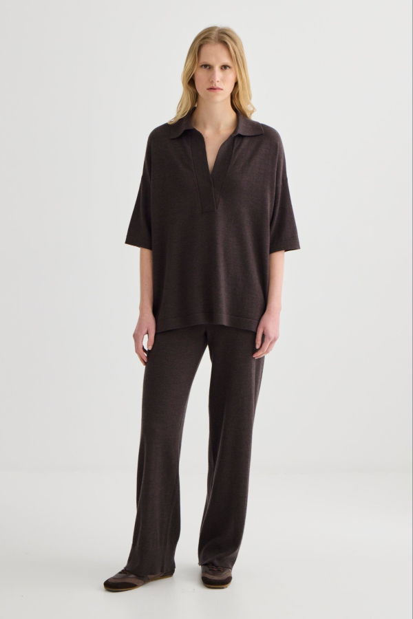 Laing Home Relaxed Merino Polo