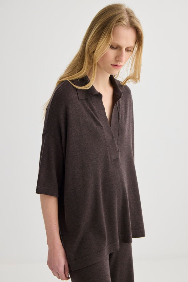 Laing Home Relaxed Merino Polo