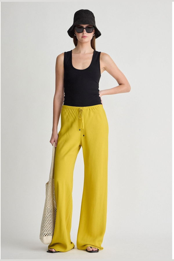 Apiece Apart Inka Bias Pant - Goldenrod