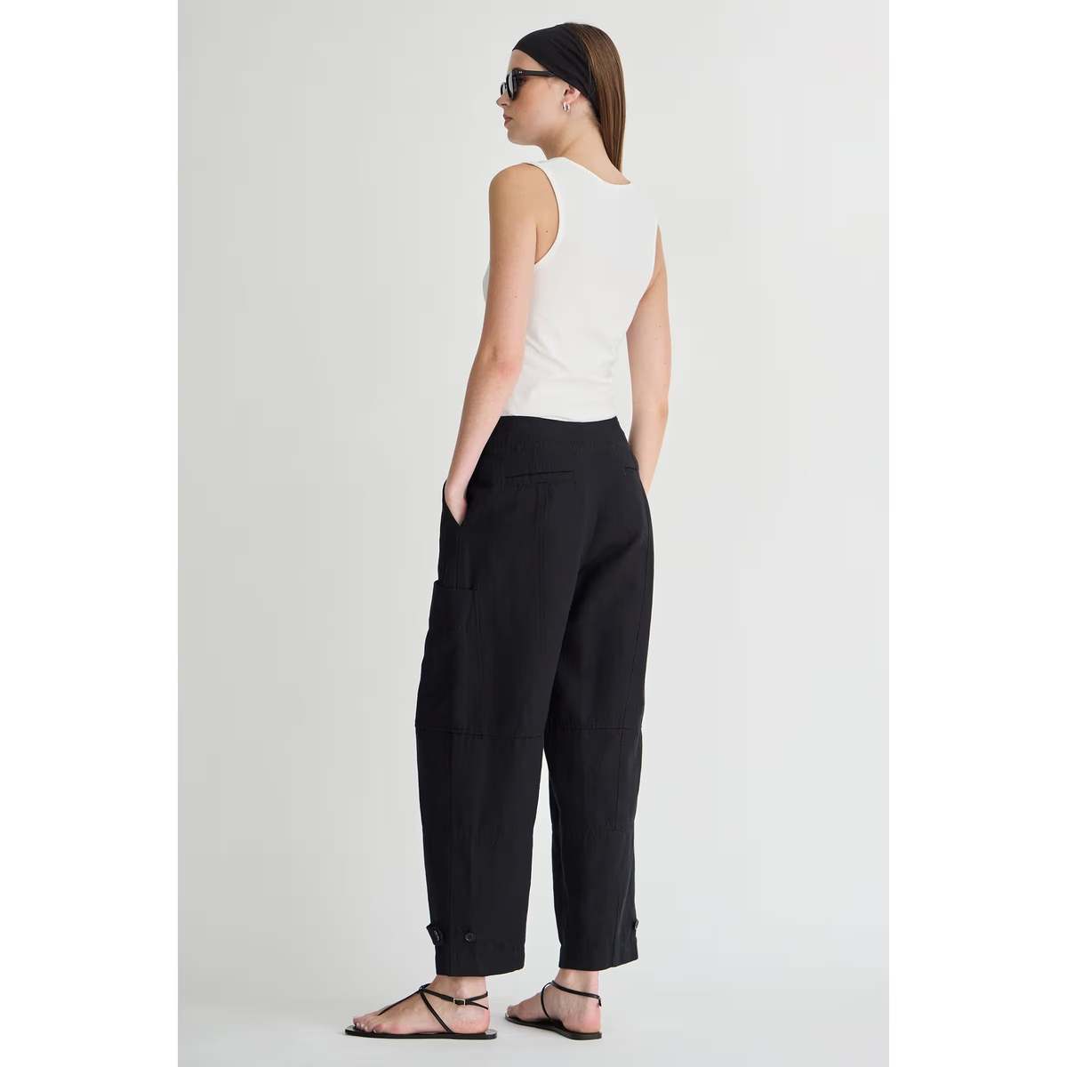 Apiece Apart Juna Cargo Pant - Black - Image 3 of 4