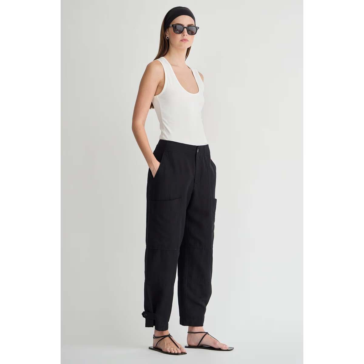 Apiece Apart Juna Cargo Pant - Black - Image 4 of 4