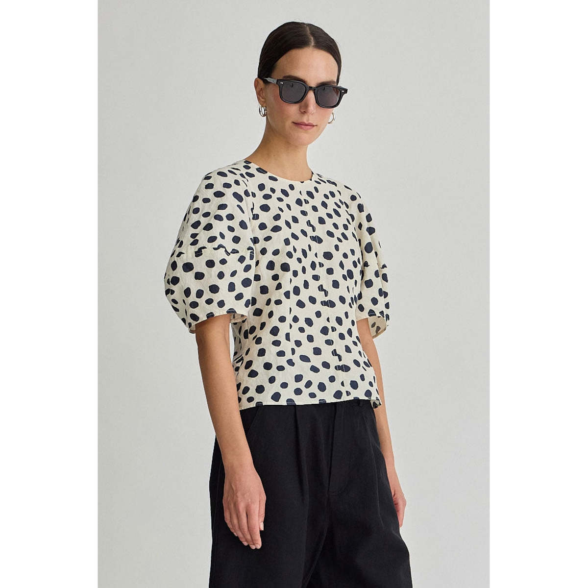 Apiece Apart Lino Top - Yayoi Black & White - Image 2 of 5