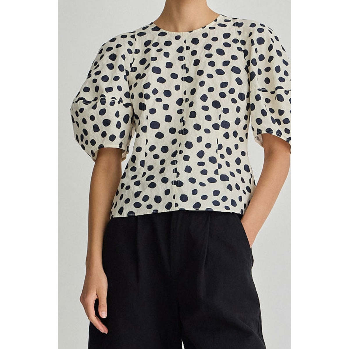 Apiece Apart Lino Top - Yayoi Black & White - Image 5 of 5