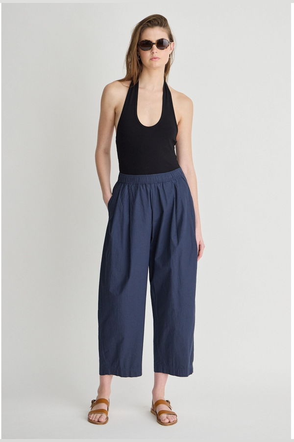 Apiece Apart Spa Pleat Pant - Navy
