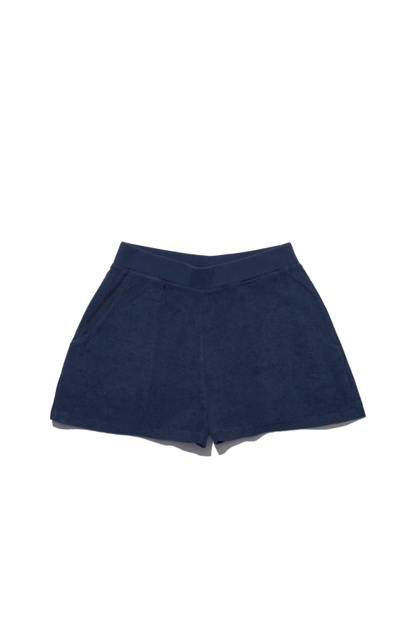 Kule The Terry Venus Shorts - Cream/Navy