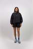 NA NIN Chloe Rippled Cotton Short - Faded Black - Thumbnail 2