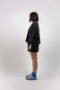 NA NIN Chloe Rippled Cotton Short - Faded Black - Thumbnail 3