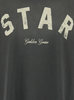 Golden Goose Gray Cotton Crew Neck T-Shirt With Front Print - Thumbnail 3