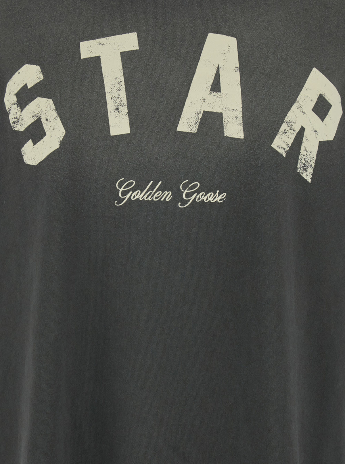 Golden Goose Gray Cotton Crew Neck T-Shirt With Front Print - Image 3 of 3