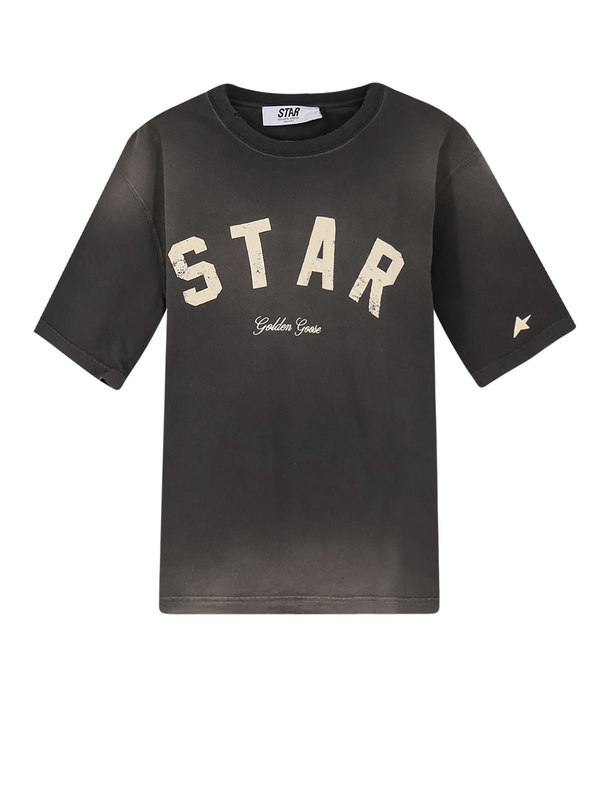 Golden Goose Cotton T-Shirt - Charcoal