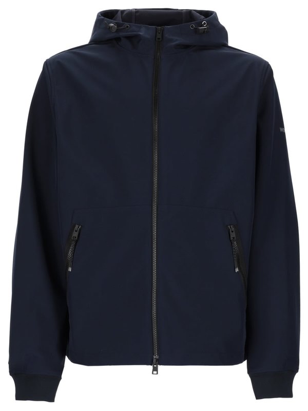 Woolrich Zip Hooded Jacket - Blue