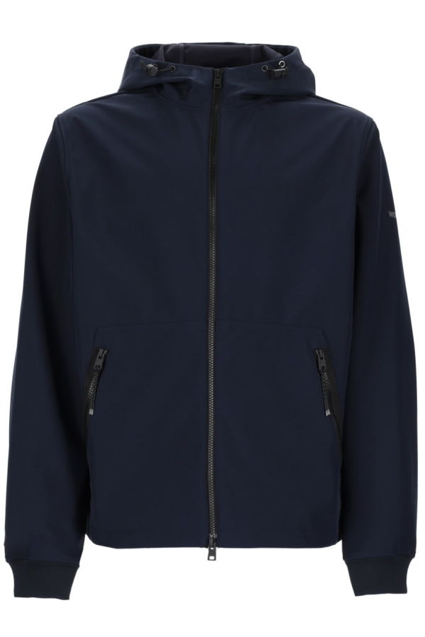 Woolrich Zip Hooded Jacket - Blue
